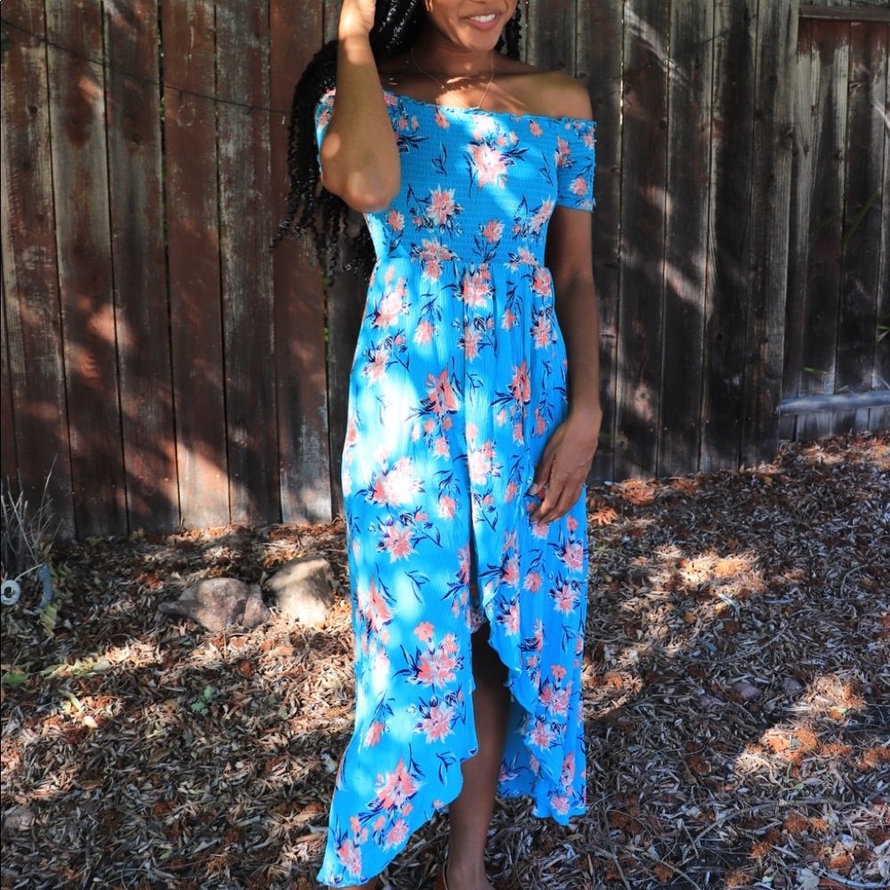 Blue Floral Dress